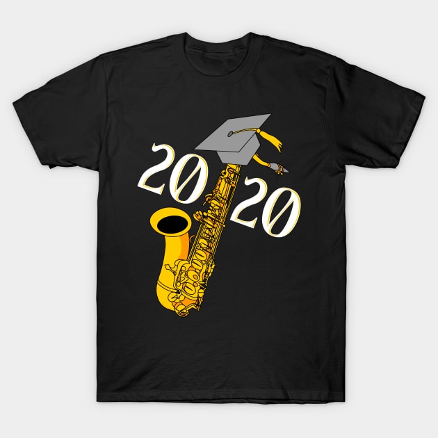 Saxophone 2020 Graduation T-Shirt by Barthol Graphics